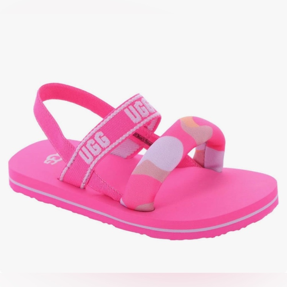 UGG Kids' Zuma Sling Camopop Sandal Size T12 EUC
